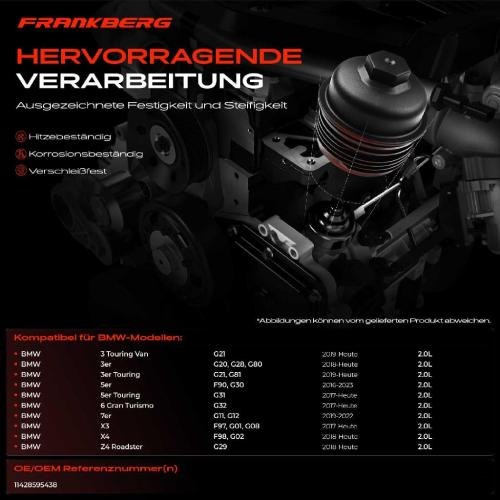 1x Ölfiltergehäuse Deckel für BMW G20 G28 G80 G21 G81 G31 G32 F97 G01 G08 F98 G02 Bild 1x Ölfiltergehäuse Deckel für BMW G20 G28 G80 G21 G81 G31 G32 F97 G01 G08 F98 G02