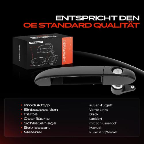 1x Türgriff Vorne Links außen für Fiat Panda 312 319 Panda Van 312 519 0.9L 1.0L 1.2L Bj ab 2012 Bild 1x Türgriff Vorne Links außen für Fiat Panda 312 319 Panda Van 312 519 0.9L 1.0L 1.2L Bj ab 2012