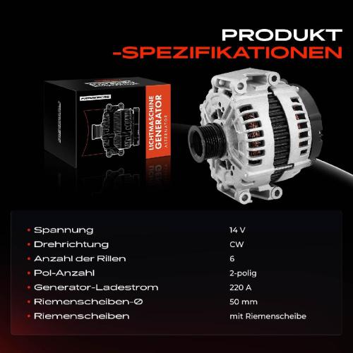1x Lichtmaschine Generator für Mercedes-Benz W211 S211 W164 W221 B906 Nissan Bild 1x Lichtmaschine Generator für Mercedes-Benz W211 S211 W164 W221 B906 Nissan