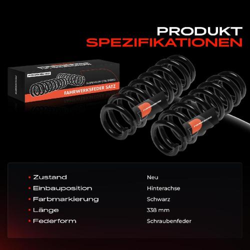 2x Fahrwerksfeder Hinterachse für Suzuki Grand Vitara II JT TD TE 1.9L 2.0L 2.4L Bj ab 2005 Bild 2x Fahrwerksfeder Hinterachse für Suzuki Grand Vitara II JT TD TE 1.9L 2.0L 2.4L Bj ab 2005