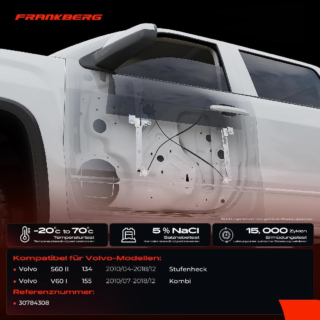 1x Fensterheber Hinten Links für Volvo S60 134 2010-2018