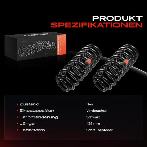 Frankberg 2x Fahrwerksfeder Vorderachse für Mercedes-Benz M-Klasse W164 R-Klasse V251 W251 2005-2014 Bild Frankberg 2x Fahrwerksfeder Vorderachse für Mercedes-Benz M-Klasse W164 R-Klasse V251 W251 2005-2014