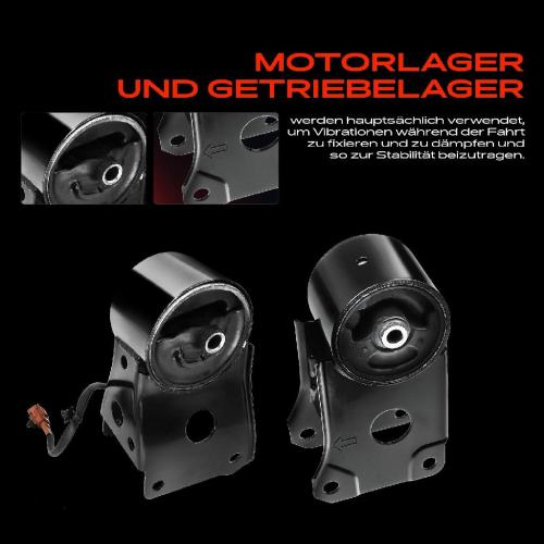 3x Motorlager Getriebelagerlager Vorne und Hinten für Nissan Maxima QX V A33 2.0L 3.0L Bild 3x Motorlager Getriebelagerlager Vorne und Hinten für Nissan Maxima QX V A33 2.0L 3.0L