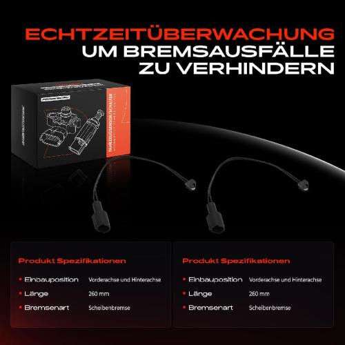 Frankberg 2x Warnkontakt Bremsbelagverschleiß Vorderachse oder Hinterachse für BMW 3er Cabriolet Touring E30 5er E28 Bild Frankberg 2x Warnkontakt Bremsbelagverschleiß Vorderachse oder Hinterachse für BMW 3er Cabriolet Touring E30 5er E28