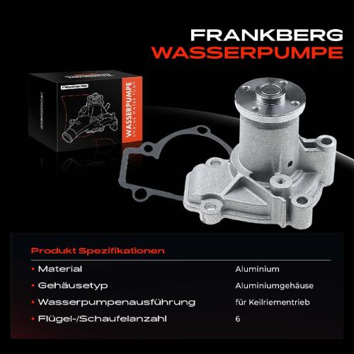 1x Wasserpumpe Kühlwasserpumpe für Hyundai Coupe Elantra Lantra II i30 KIA Cee'D Sportage 1.6L-2.0L Bild 1x Wasserpumpe Kühlwasserpumpe für Hyundai Coupe Elantra Lantra II i30 KIA Cee'D Sportage 1.6L-2.0L