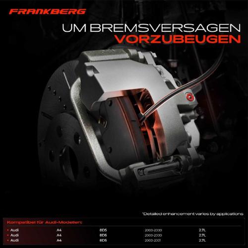 Frankberg 2x Warnkontakt Bremsbelagverschleiß Vorderachse für Audi A4 Avant 8D5 B5 RS4 quattro Bild Frankberg 2x Warnkontakt Bremsbelagverschleiß Vorderachse für Audi A4 Avant 8D5 B5 RS4 quattro
