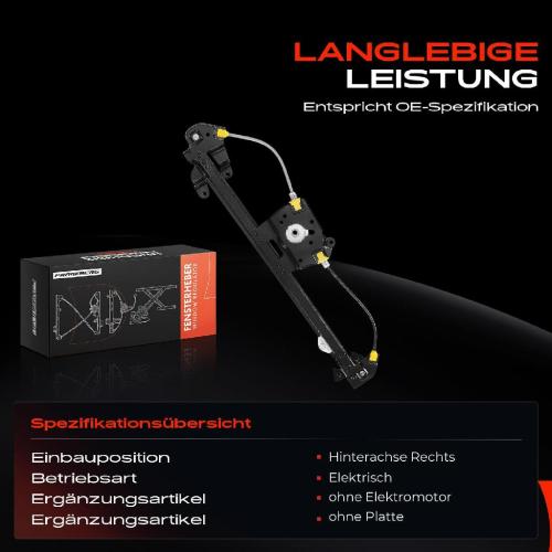 1x Fensterheber Hinten Rechts für Opel Zafira B Kasten/Großraumlimousine Bild 1x Fensterheber Hinten Rechts für Opel Zafira B Kasten/Großraumlimousine