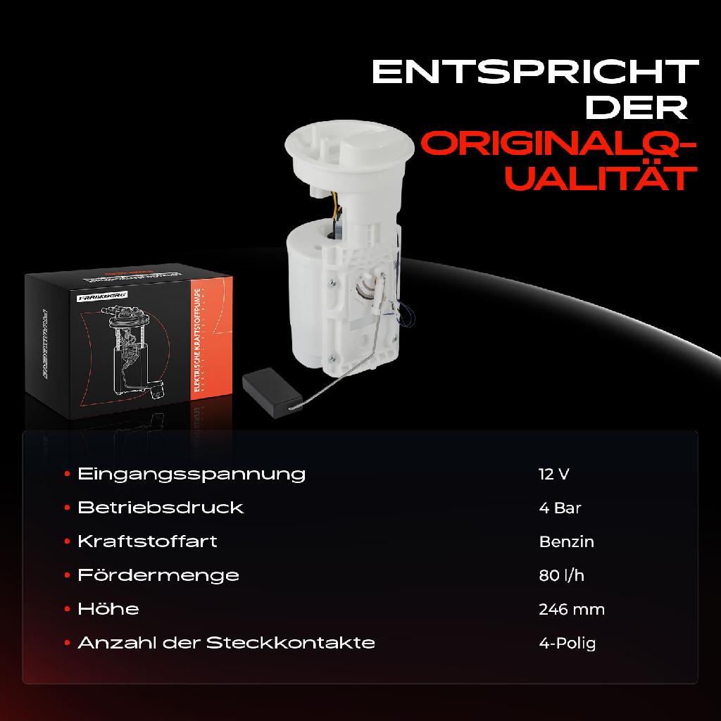 1x Kraftstoffpumpe für VW Polo Classic Coupe Kasten/Schrägheck Variant Seat Cordoba Vario Ibiza II III
