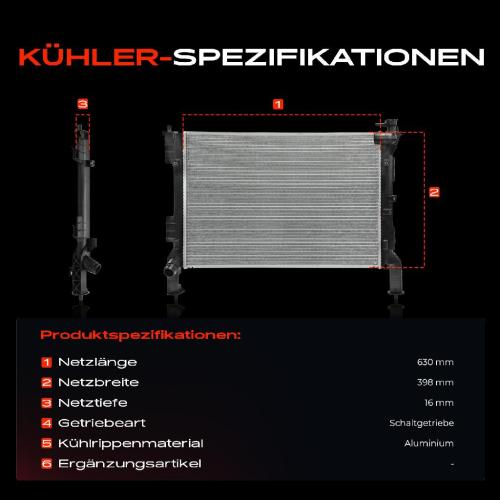 Frankberg 1x Kühler Wasserkühler Motorkühler für KIA Optima JF 2.0 GDi Hybrid 2016-2019 Bild Frankberg 1x Kühler Wasserkühler Motorkühler für KIA Optima JF 2.0 GDi Hybrid 2016-2019