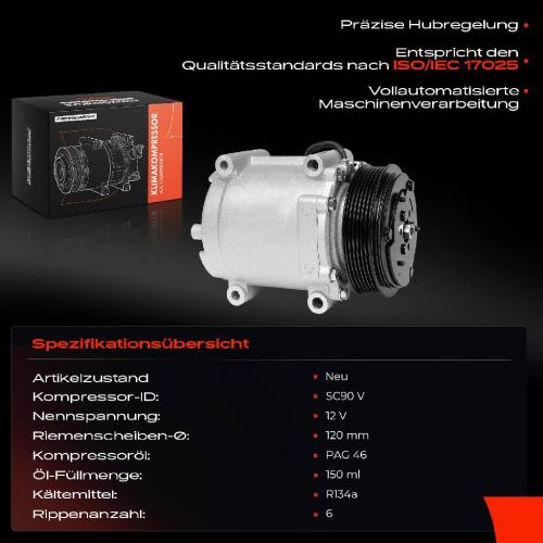 1x Klimakompressor für Ford Fiesta VI CB1 CCN Van Mazda 2 DE DH Bild 1x Klimakompressor für Ford Fiesta VI CB1 CCN Van Mazda 2 DE DH