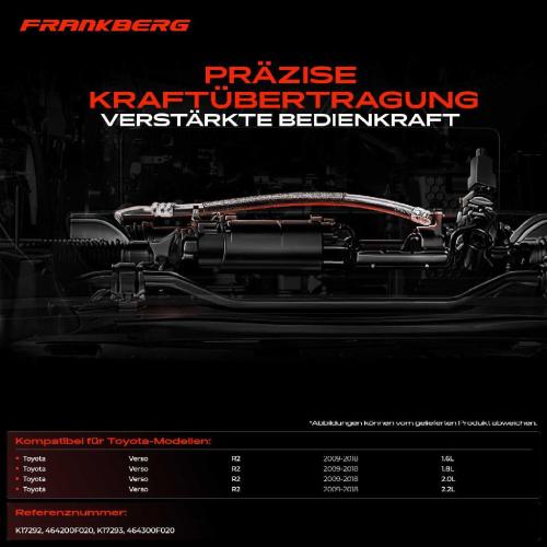 2x Seilzug Feststellbremse Hinterachse beidseitig für Toyota Verso R2 1.6L 1.8L 2.2L 2009-2018 Bild 2x Seilzug Feststellbremse Hinterachse beidseitig für Toyota Verso R2 1.6L 1.8L 2.2L 2009-2018