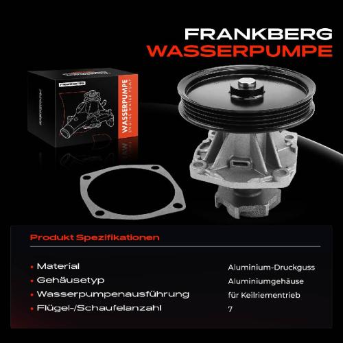 Frankberg 1x Wasserpumpe Kühlwasserpumpe für Fiat Tempra 159 Fiorino 146 Tipo 160 Uno Lancia Dedra 1.4L 1.6L Bild Frankberg 1x Wasserpumpe Kühlwasserpumpe für Fiat Tempra 159 Fiorino 146 Tipo 160 Uno Lancia Dedra 1.4L 1.6L