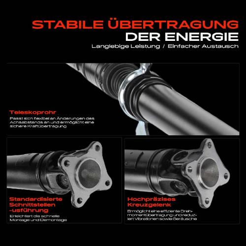 1x Kardanwelle Gelenkwelle Hinterachse für Audi A6 4B2 4B4 A6 Avant 4B5 4B6 2.7L 2.8L 3.0L 1997-2005 Bild 1x Kardanwelle Gelenkwelle Hinterachse für Audi A6 4B2 4B4 A6 Avant 4B5 4B6 2.7L 2.8L 3.0L 1997-2005