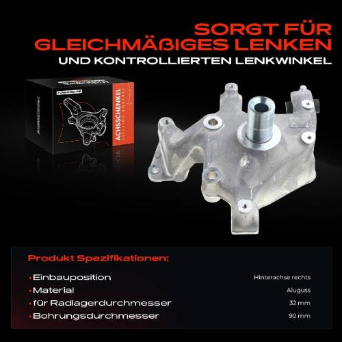 Frankberg 1x Achsschenkel Radaufhängung Hinterachse Rechts für VW Passat Audi Tiguan Skoda Seat Bild Frankberg 1x Achsschenkel Radaufhängung Hinterachse Rechts für VW Passat Audi Tiguan Skoda Seat