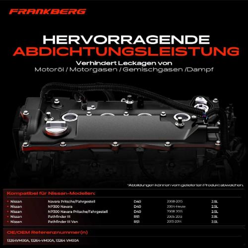 1x Ventildeckel Zylinderkopfhaube für Nissan Navara D40 Pathfinder III R51 2.5L Bild 1x Ventildeckel Zylinderkopfhaube für Nissan Navara D40 Pathfinder III R51 2.5L