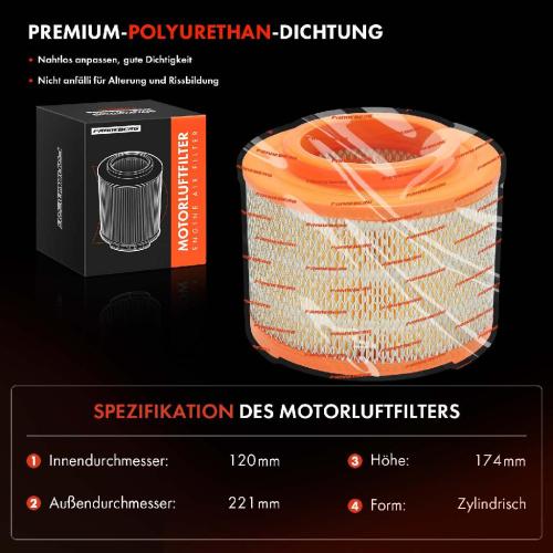 2x Luftfilter Filtereinsatz für Ford Ranger ET Mazda BT-50 Toyota Fortuner Hilux Bild 2x Luftfilter Filtereinsatz für Ford Ranger ET Mazda BT-50 Toyota Fortuner Hilux