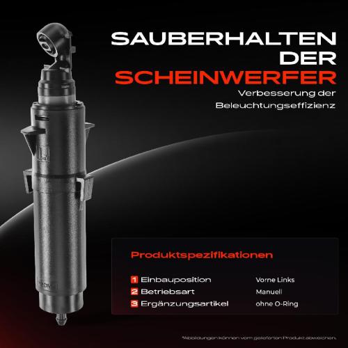 1x Scheinwerferreinigung Waschwasserdüse Vorne Links für BMW X5 X6 F15 F16 F85 F86 2013-2018 Bild 1x Scheinwerferreinigung Waschwasserdüse Vorne Links für BMW X5 X6 F15 F16 F85 F86 2013-2018