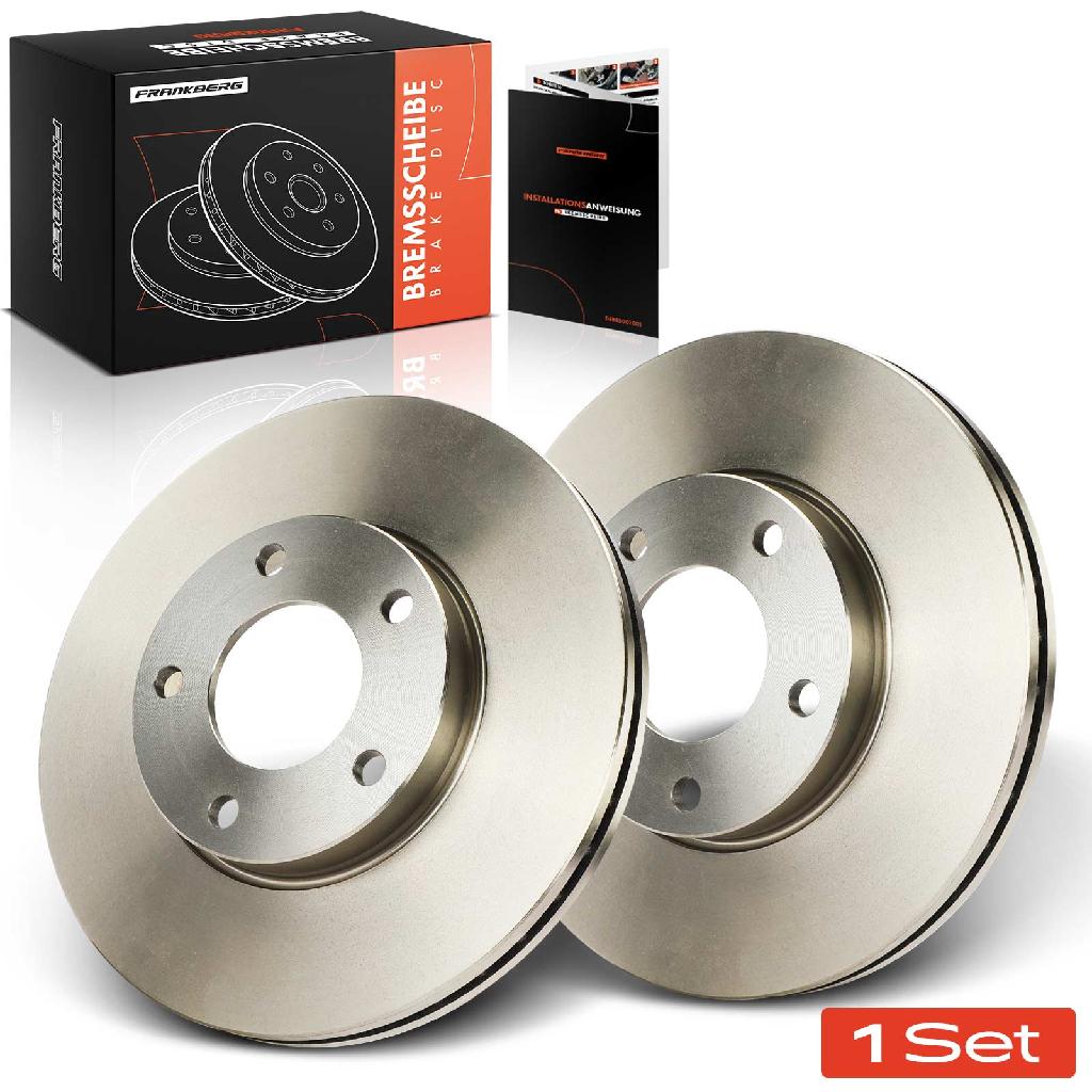 Frankberg 2x Bremsscheiben Vorderachse für Mazda 3 Stufenheck 5 1.4L 1.6L 1.8L 2.0L Bj ab 2003
