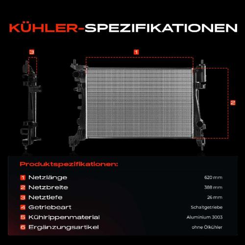 Frankberg 1x Kühler Wasserkühler Motorkühler für Ford Transit FA/B/C/D/S/M/N/Z Bild Frankberg 1x Kühler Wasserkühler Motorkühler für Ford Transit FA/B/C/D/S/M/N/Z