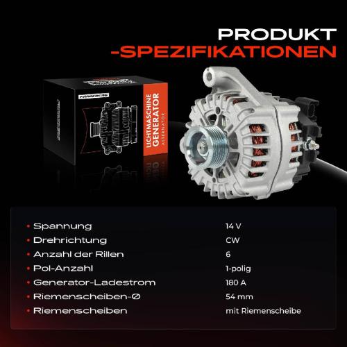 1x Lichtmaschine Generator für 5er F10 F11 6er F06 F12 F13 7er F04 X3 X5 X6 Bild 1x Lichtmaschine Generator für 5er F10 F11 6er F06 F12 F13 7er F04 X3 X5 X6