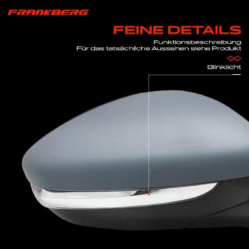 Frankberg 1x Außenspiegel Rechts für Peugeot 208 I CA CC 1.0L 1.2L 1.4L 1.6L 2012-2019 Bild Frankberg 1x Außenspiegel Rechts für Peugeot 208 I CA CC 1.0L 1.2L 1.4L 1.6L 2012-2019