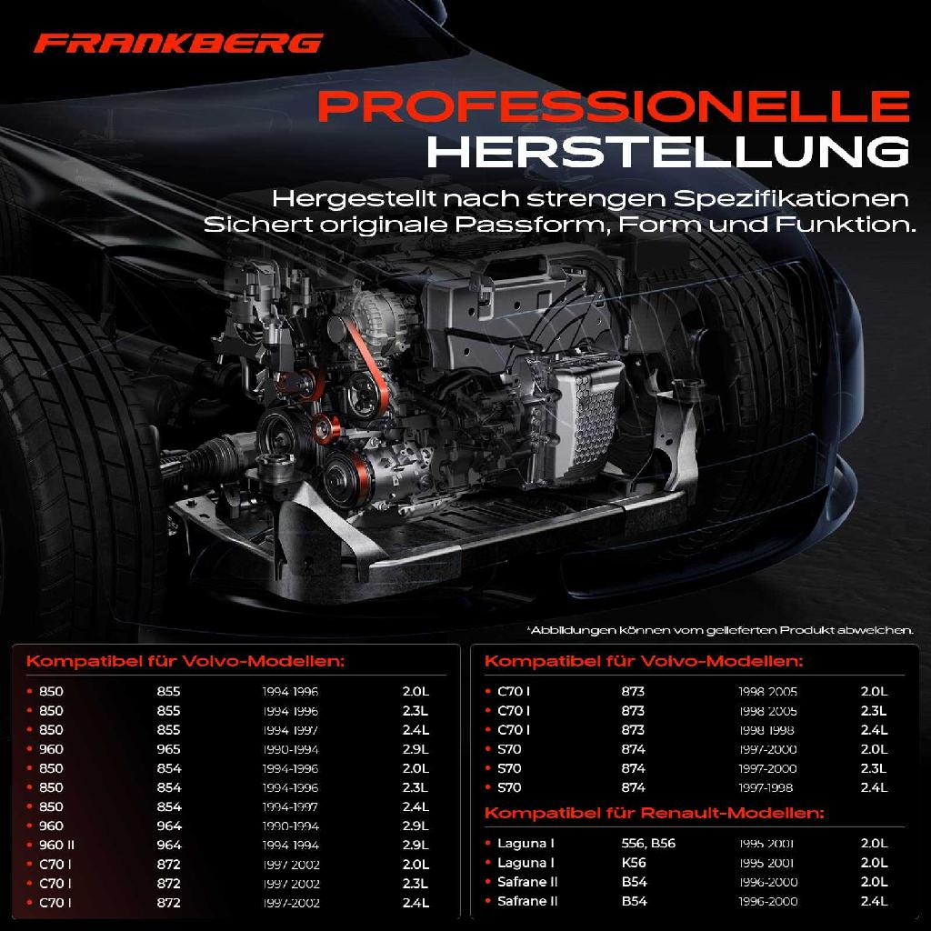 1x Spannrolle Riemenspanner für Renault Laguna I Safrane II Volvo 850 960 II C70 I