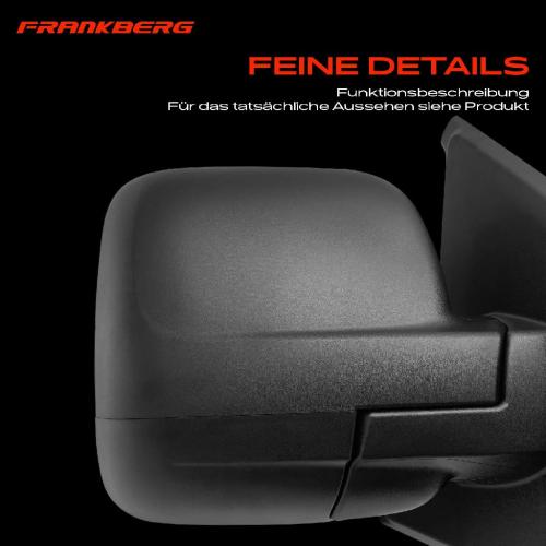 Frankberg 1x Außenspiegel Rechts für Opel Vivaro Combi Pritsche/Fahrgestell Fiat Nissan Renault Bild Frankberg 1x Außenspiegel Rechts für Opel Vivaro Combi Pritsche/Fahrgestell Fiat Nissan Renault