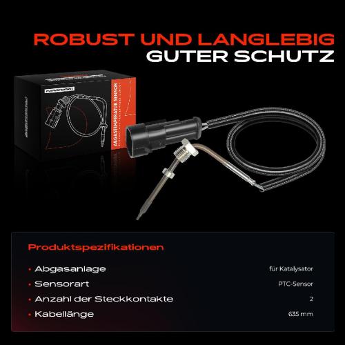 Frankberg 1x Abgastemperatursensor für Iveco Daily III Kasten Pritsche/Fahrgestell 2.8L 3.0L Bild Frankberg 1x Abgastemperatursensor für Iveco Daily III Kasten Pritsche/Fahrgestell 2.8L 3.0L