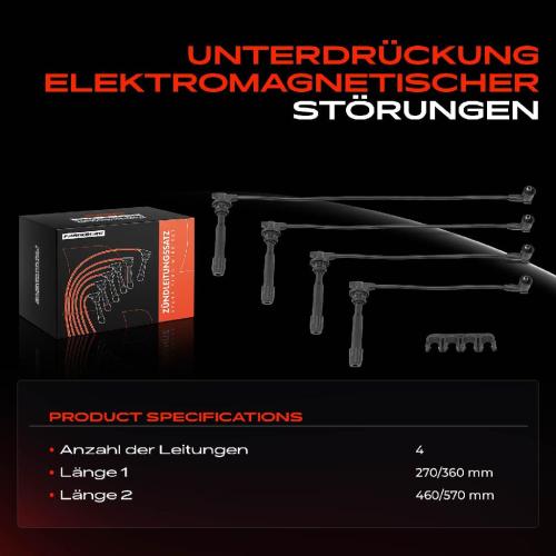 4x Zündleitungssatz Zündkabel für Hyundai Elantra XD Coupe RD Tucson KIA Cee'D Bild 4x Zündleitungssatz Zündkabel für Hyundai Elantra XD Coupe RD Tucson KIA Cee'D