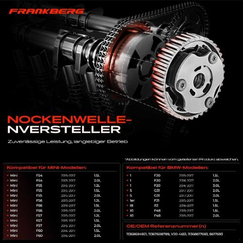 1x Nockenwellenversteller für BMW F20 F21 F45 F23 F22 F87 F34 Bild 1x Nockenwellenversteller für BMW F20 F21 F45 F23 F22 F87 F34