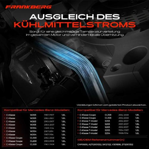 1x Kühlerschlauch Kühlmittelrohrleitung Kühlwasserrohr für Mercedes-Benz W203 S203 Bild 1x Kühlerschlauch Kühlmittelrohrleitung Kühlwasserrohr für Mercedes-Benz W203 S203