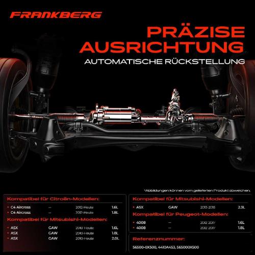 Frankberg 1x Lenkgetriebe Servolenkgetriebe für Citroën C4 Aircross Peugeot 4008 Mitsubishi Bild Frankberg 1x Lenkgetriebe Servolenkgetriebe für Citroën C4 Aircross Peugeot 4008 Mitsubishi
