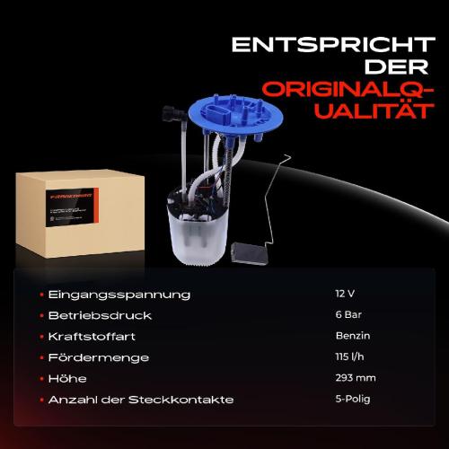 Frankberg 1x Kraftstoffpumpe für Audi A6 4F2 A6 Avant 4F5 2.8L 3.0L 3.1L 2.0L 2.4L 2004-2011 Bild Frankberg 1x Kraftstoffpumpe für Audi A6 4F2 A6 Avant 4F5 2.8L 3.0L 3.1L 2.0L 2.4L 2004-2011