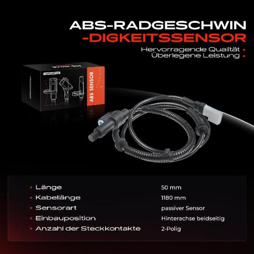Frankberg 1x ABS Sensor Hinterachse beidseitig für Ford Cougar Mondeo II Stufenheck 2.0L 2.5L 1.6L 1.8L 1997-2000 Bild Frankberg 1x ABS Sensor Hinterachse beidseitig für Ford Cougar Mondeo II Stufenheck 2.0L 2.5L 1.6L 1.8L 1997-2000