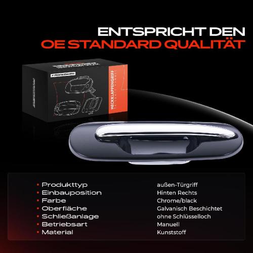 1x Türgriff Hinten Rechts außen für Honda Civic VI Aerodeck Fastback CR-V I Rover 400 Schrägheck Bild 1x Türgriff Hinten Rechts außen für Honda Civic VI Aerodeck Fastback CR-V I Rover 400 Schrägheck