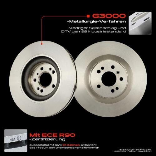 2x Bremsscheiben Vorderachse für Mercedes-Benz GL-Klasse X164 W164 V251 W251 2005-2014 Bild 2x Bremsscheiben Vorderachse für Mercedes-Benz GL-Klasse X164 W164 V251 W251 2005-2014