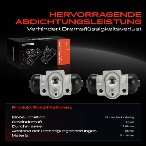 2x Radbremszylinder Hinten für Honda Insight 2000-2006 Bild 2x Radbremszylinder Hinten für Honda Insight 2000-2006