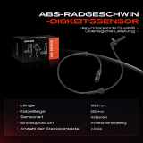 1x ABS Sensor Hinterachse beidseitig für Renault Master III EV HV UV Master III Bus JV Master III Kasten FV