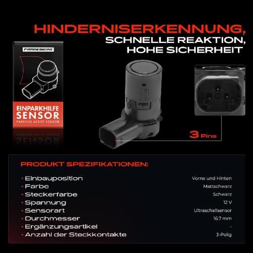 1x Parksensor PDC Sensor Vorne und Hinten für BMW 5er E39 E60 E61 6er E63 E64 X3 X5 Z4 Bild 1x Parksensor PDC Sensor Vorne und Hinten für BMW 5er E39 E60 E61 6er E63 E64 X3 X5 Z4