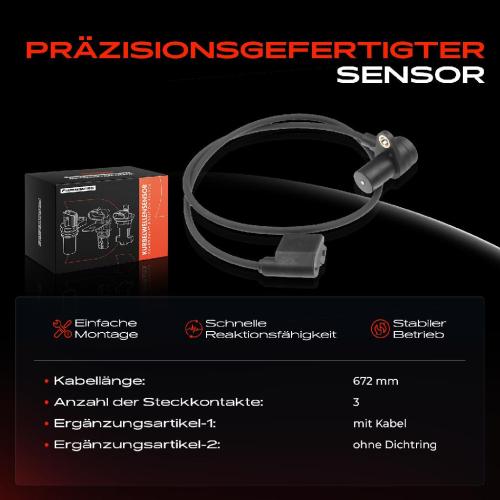 1x Kurbelwellensensor Impulsgeber für BMW 3ER E30 316i 318i 5ER E34 518i 1.6L 1.8L Bild 1x Kurbelwellensensor Impulsgeber für BMW 3ER E30 316i 318i 5ER E34 518i 1.6L 1.8L