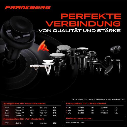 10x Befestigungsclips Motorhaube für VW Golf III Variant Van Cabriolet Vento Seat Toledo IV Bild 10x Befestigungsclips Motorhaube für VW Golf III Variant Van Cabriolet Vento Seat Toledo IV