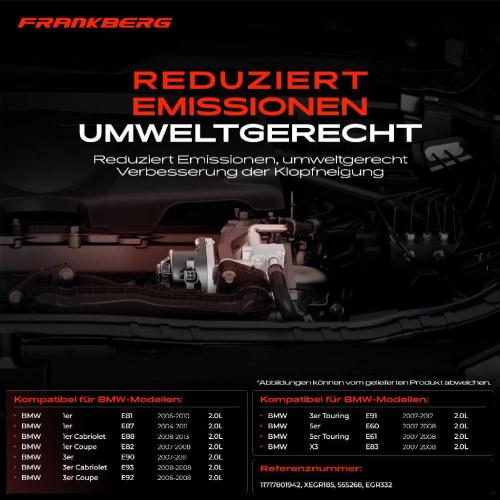 1x AGR-Ventil Abgasrückführungsventil für BMW 1er E81 E87 1er Cabriolet E88 E82 E90 E93 E92 E91 E60 E61 E83 Bild 1x AGR-Ventil Abgasrückführungsventil für BMW 1er E81 E87 1er Cabriolet E88 E82 E90 E93 E92 E91 E60 E61 E83