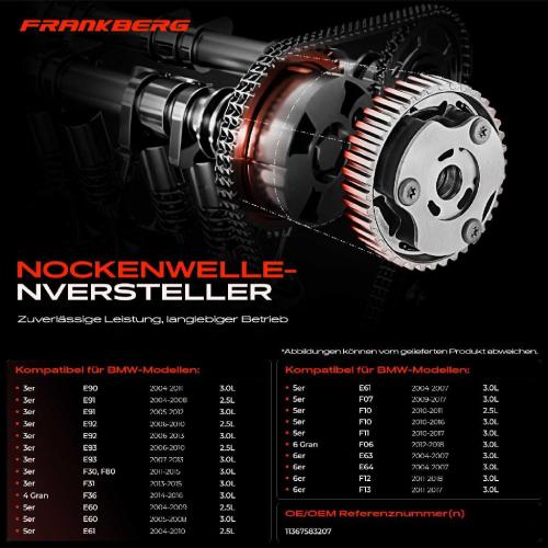 1x Nockenwellenversteller für BMW E81 E87 E88 E90 F80 F30 E93 E91 E92 E60 Bild 1x Nockenwellenversteller für BMW E81 E87 E88 E90 F80 F30 E93 E91 E92 E60