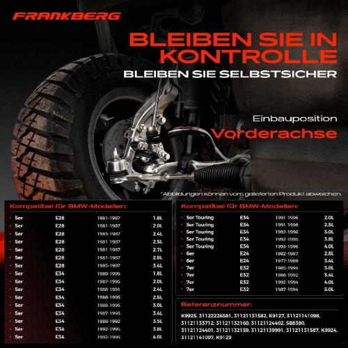 4x Querlenker Vorderachse für BMW 5er Touring E28 E34 6er E24 7er E32 1.8L 2.0L 2.4L 2.7L 1977-1996 Bild 4x Querlenker Vorderachse für BMW 5er Touring E28 E34 6er E24 7er E32 1.8L 2.0L 2.4L 2.7L 1977-1996