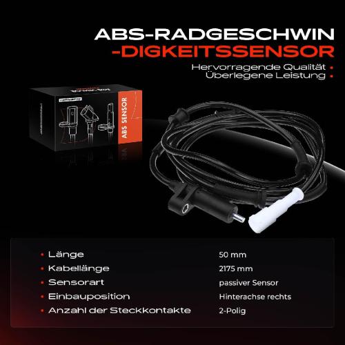 Frankberg 1x ABS Sensor Hinterachse rechts für Fiat Ducato 230 244 Ducato Bus 230 244 Ducato Kasten 230 244 250 Bild Frankberg 1x ABS Sensor Hinterachse rechts für Fiat Ducato 230 244 Ducato Bus 230 244 Ducato Kasten 230 244 250