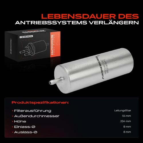 1x Kraftstofffilter für BMW 3er E30 E36 5er E34 7er E32 8er E31 Z1 Bild 1x Kraftstofffilter für BMW 3er E30 E36 5er E34 7er E32 8er E31 Z1