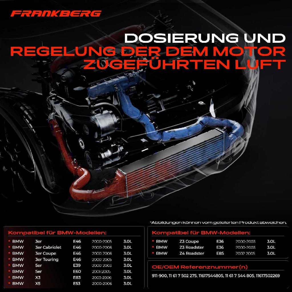1x Ventil Luftsteuerung Ansaugluft für BMW E46 E39 E60 E65 E83 E53 E36 E85