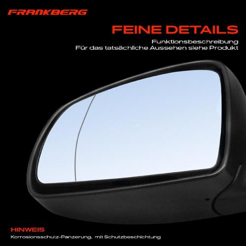 Frankberg 1x Außenspiegel Links für Opel Meriva X03 1.2L 1.4L 1.6L 1.7L 1.8L 2003-2010 Bild Frankberg 1x Außenspiegel Links für Opel Meriva X03 1.2L 1.4L 1.6L 1.7L 1.8L 2003-2010
