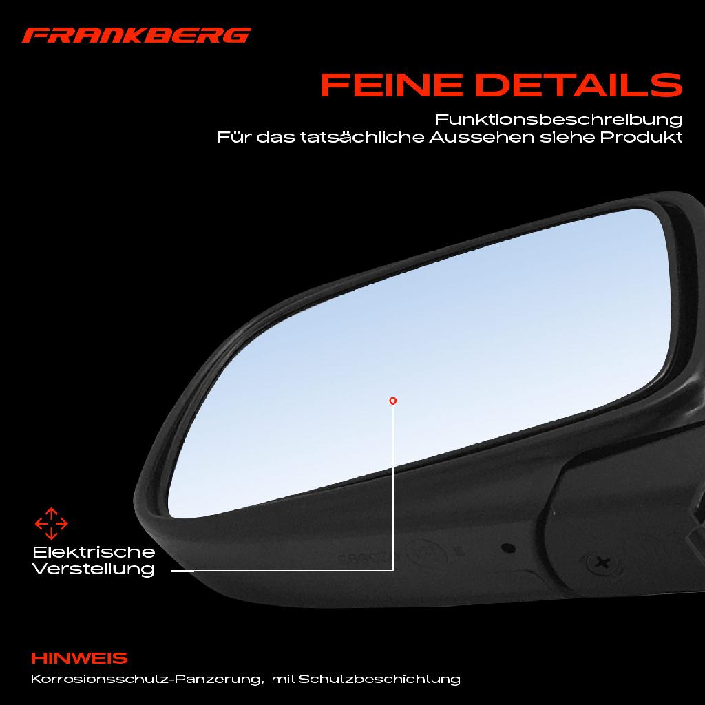 1x Außenspiegel Links für Toyota Yaris P1 Verso P2 1.0L 1.3L 1.4L 1.5L 1999-2003