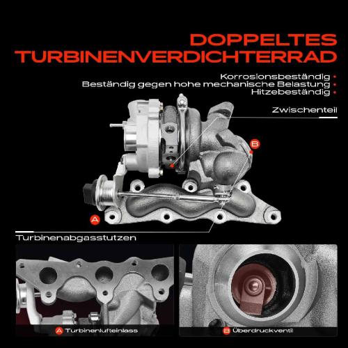 1x Turbolader Abgaskrümmer Einheit für Smart Cabrio 450 City-Coupe 0.6L 1999-2004 Bild 1x Turbolader Abgaskrümmer Einheit für Smart Cabrio 450 City-Coupe 0.6L 1999-2004